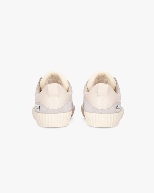 Springa | Unique Vulcanized Sneakers Italian Handmade White Wavy Suede Sneakers for men