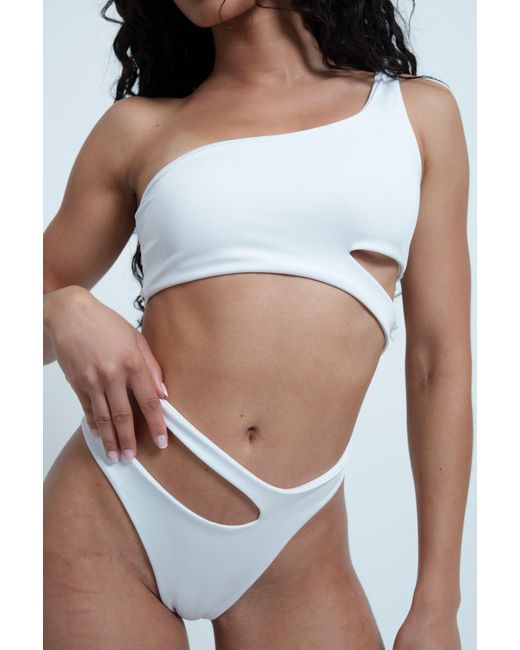 Haus of Mclees White Ace Bikini Set
