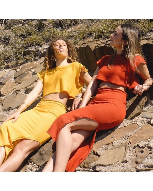 Gajú Yellow Medina Skirt