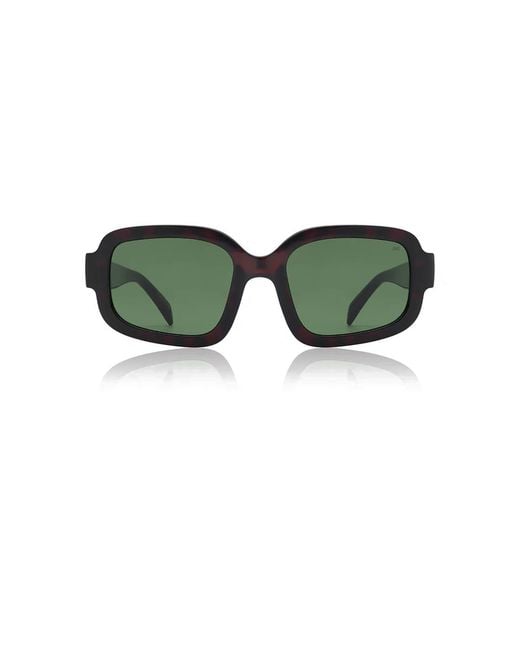 A.Kjærbede Green Pluto Sunglasses Demi Tortoise