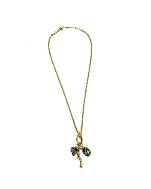 Rachel Nathan Metallic Desert Keepsake Necklace