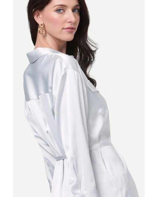 Zafur White Barron Blouse