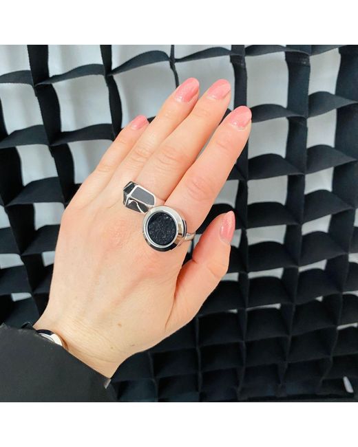My Little Nature Blue Volcanic Sand Lava Ring – Handmade Statement Jewelry With Deep Meaning
