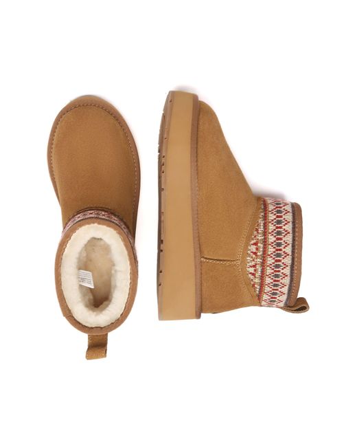 EverAu Australia Brown Plover Ankle Platform Boots