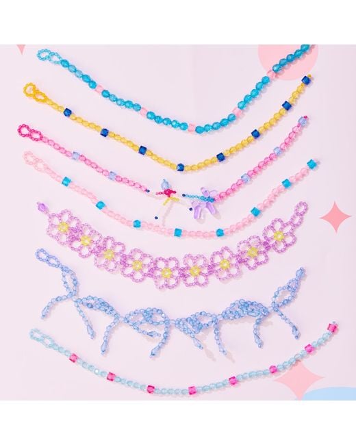 Tillie Beads Blue Daily Wear Carnival Bead Necklace