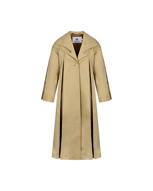 Merlenne Natural Neutrals Pleated Trench Coat