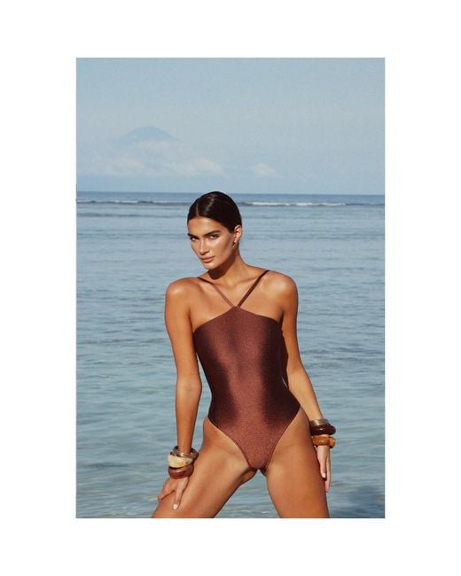 Thaynne Swimwear Llc Brown Ío One Piece