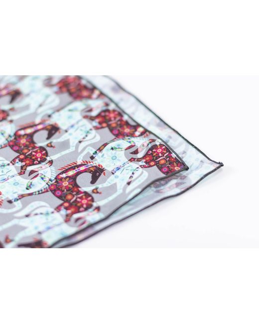 FORZA CAVALLO Blue Happy Arab Square Scarf