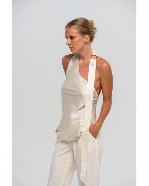 The Ethos Studio White Vespara Top