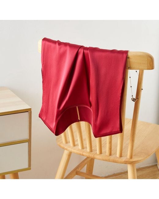 Soft Strokes Silk Red Pure Silk Sleeveless Boxy Fit Cropped Blouse