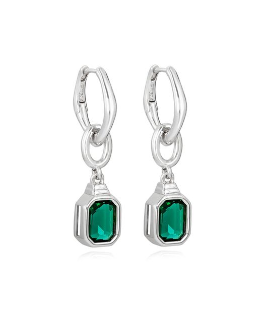 33mm Avery Emerald Green Drop Earrings