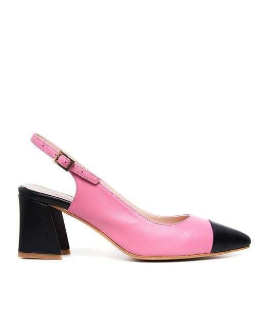 Ginissima Pink Shana Pointy Toe Slingbacks