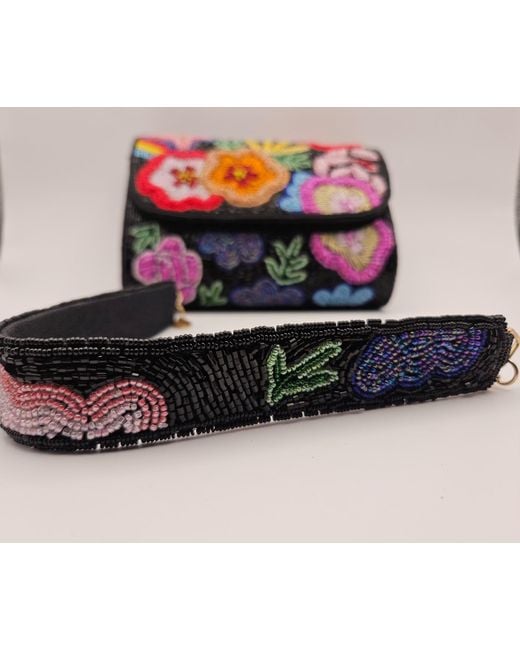 Pode Black Frida Multicolour Beaded Statement Bag