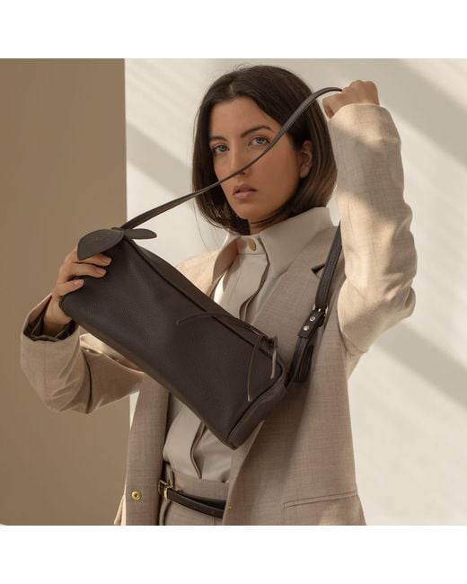 Tarea Studio Black Ebony Frida Leather Bag