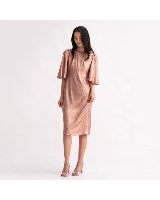 Emma Wallace Pink Mei Dress -Metallic
