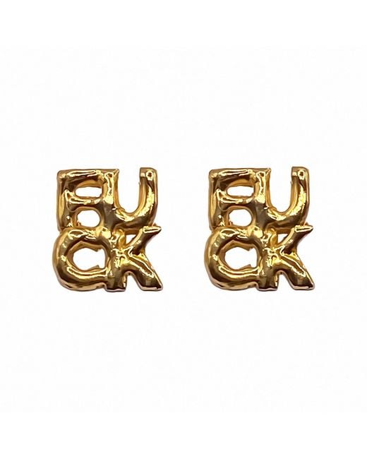 Moca Jewellery Black Fuck + Fuck Earrings