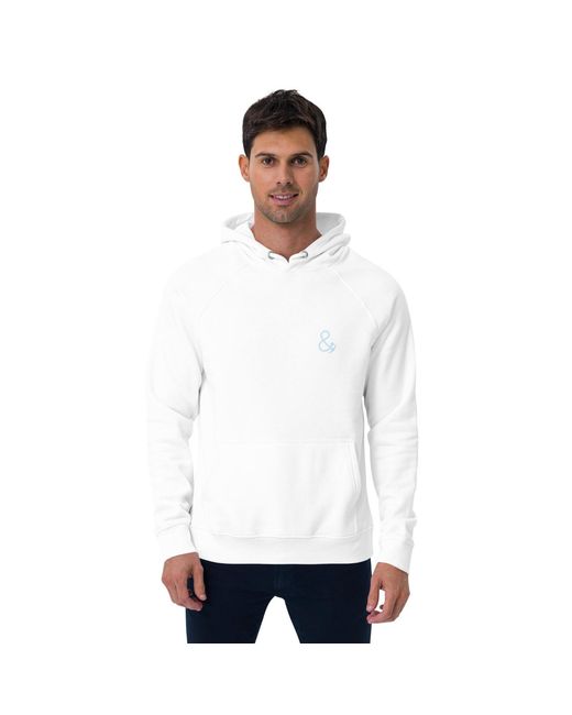 Anchor and Crew White Just Tour. Seeker Organic Cotton Raglan Hoodie