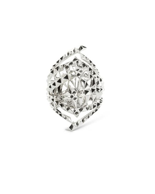 Kasun White Sea Glacier Ring Smoky Topaz
