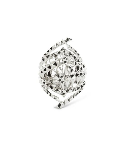 Kasun White Sea Glacier Ring Smoky Topaz