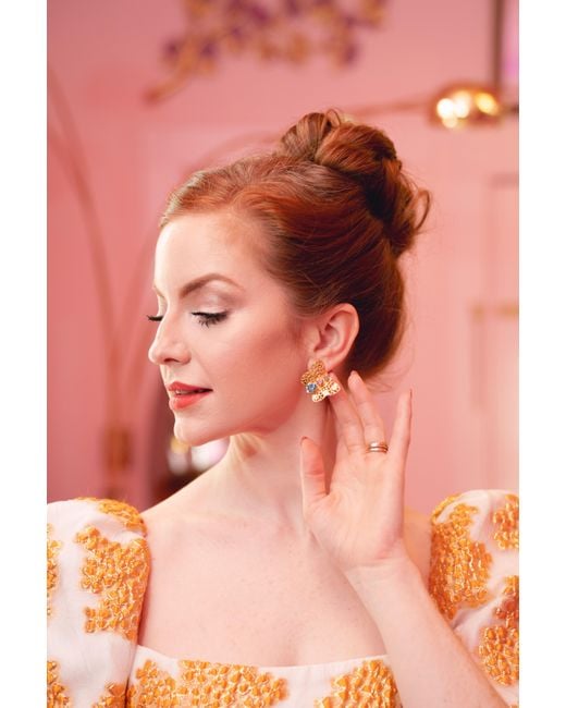 The Pink Reef Pink Filagree Butterfly Stud