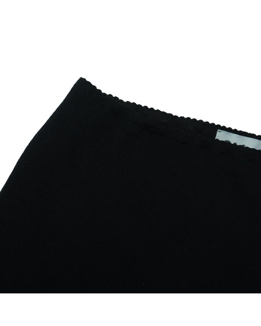 2KStyle Black Donna Bias-Cut Crepe Midi Skirt