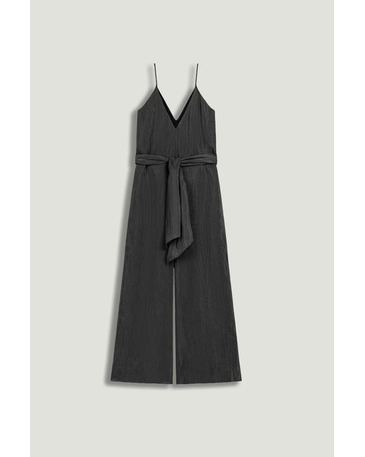 Nocturne Black V-Neck Spaghetti Strap Jumpsuit