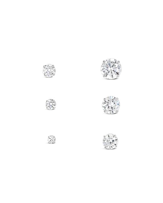 Lutiro White Round Five Mm Studs