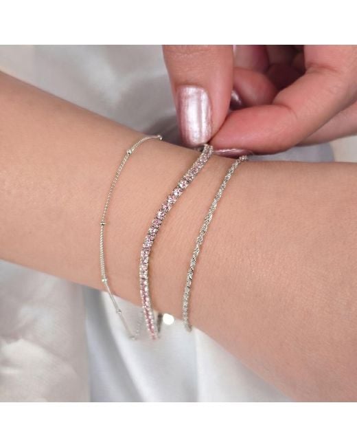 Harfi White Tourmaline Gemstone Tennis Bracelet