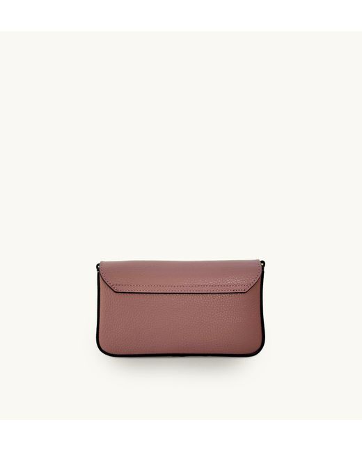 Apatchy London Purple The Munro Antique Rose Leather Shoulder Bag