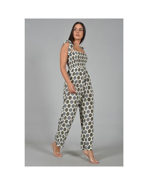 ELOI Metallic Hedley Geometric Jumpsuit