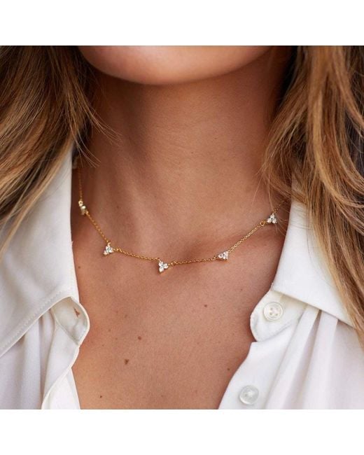 Mickey's Girl Metallic Mini Lotus Charm Waterproof Necklace