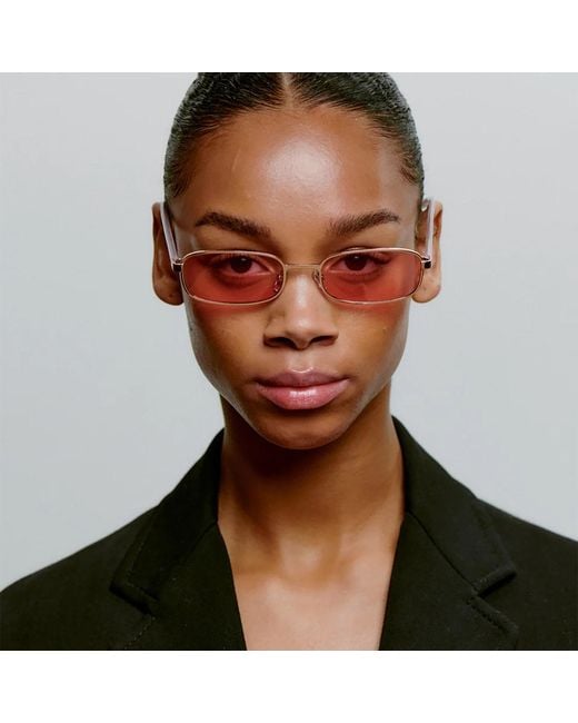 A.Kjærbede Pink Noah Sunglasses Rosegold Galactic
