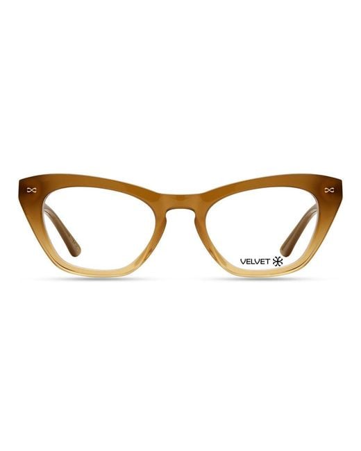 Velvet Eyewear Brown Cat Eye Optical Style