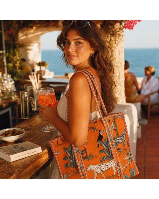 Conscious Yoga Collective Orange The Jungle Tote