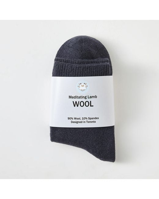 Soft Strokes Silk Blue Wool Quarter-Length Socks Set Of Two