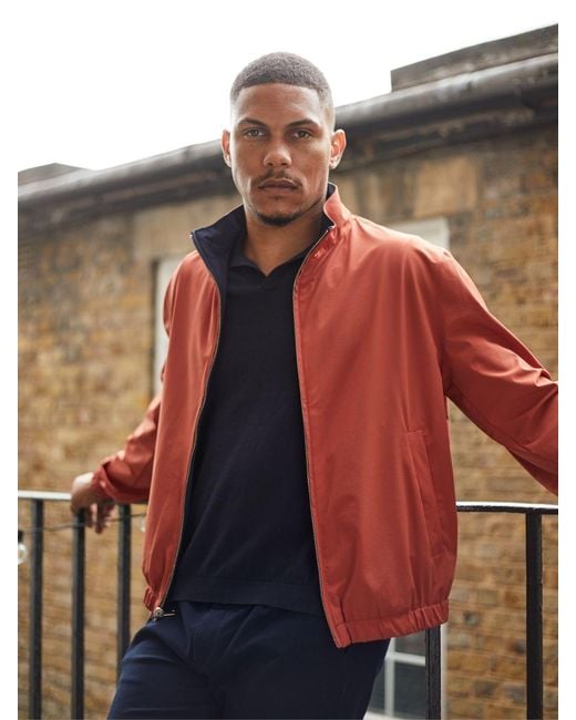 Guards London Red Eldridge Reversible Lightweight Harrington for men
