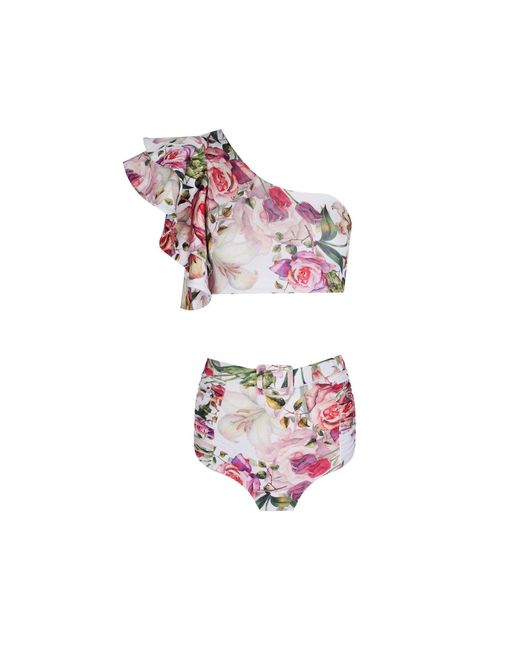 Nur Karaata Pink Begonia Bianca Bikini Set