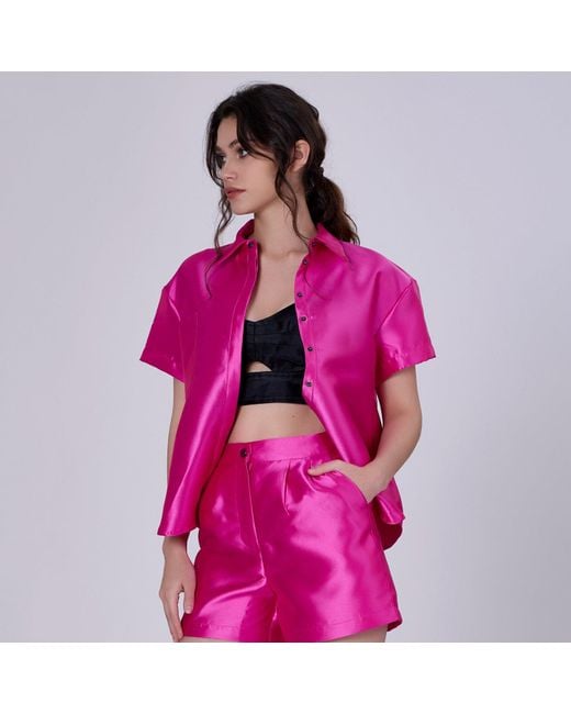 Smart and Joy Pink Short Sleeve Shirt