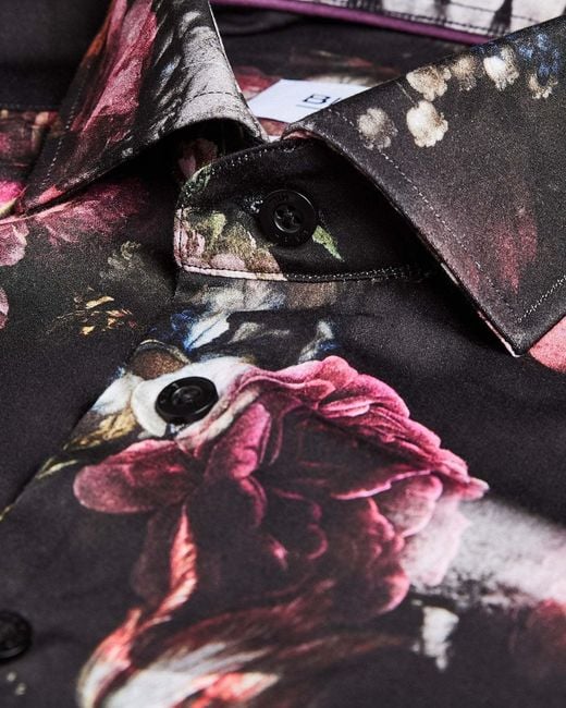Blake Mill Blue Dark Bloom Shirt for men