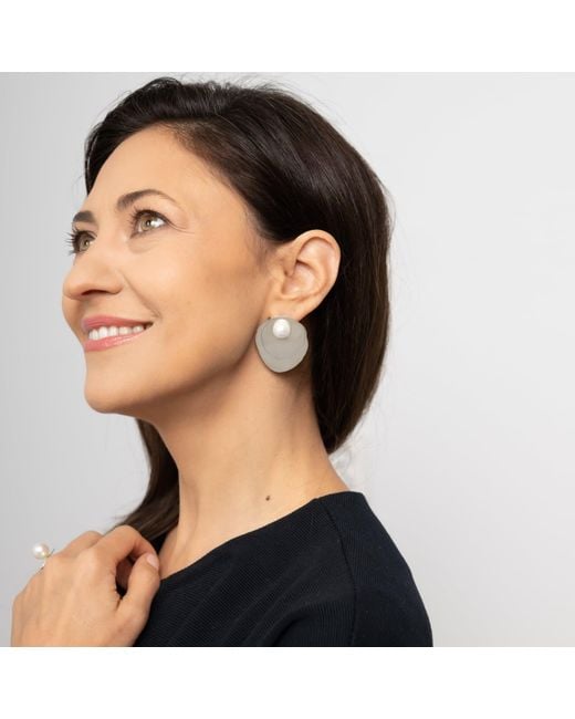 Silver Moon Metallic Pearl Sterling Earrings – Genesis