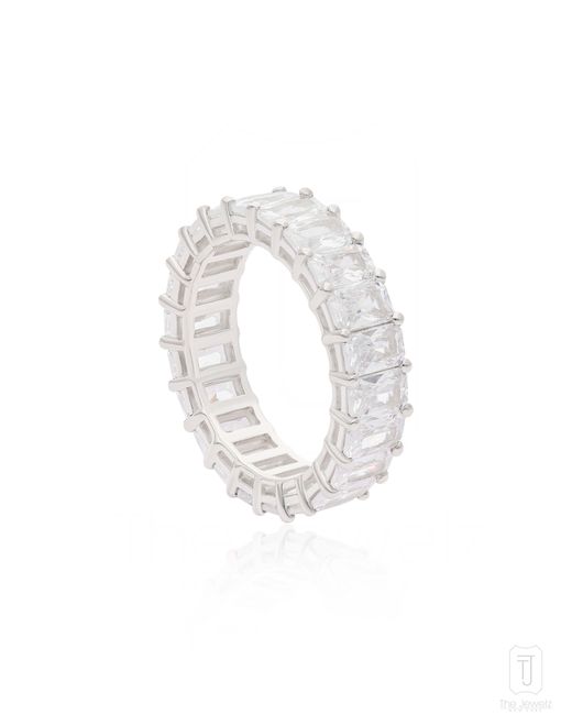 The Jewelz White Neutrals Radiant Row Ring