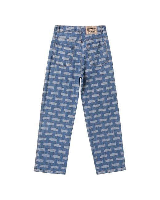 VERYRARE Blue Criss-Cross Pants for men