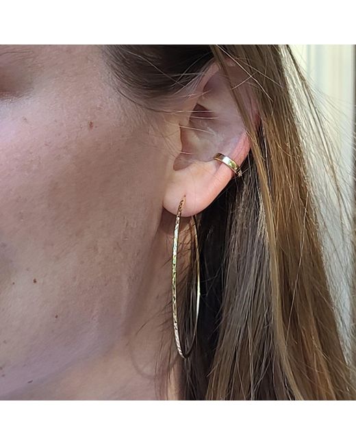 KAMARIA Metallic Double Row Diamond Ear Cuff