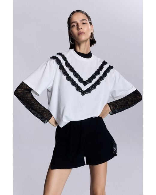 No'design White Aria Oversize T-Shirt