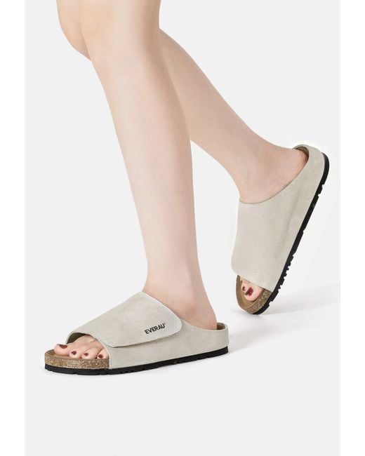 EverAu Australia White Jacky Leather Sandals
