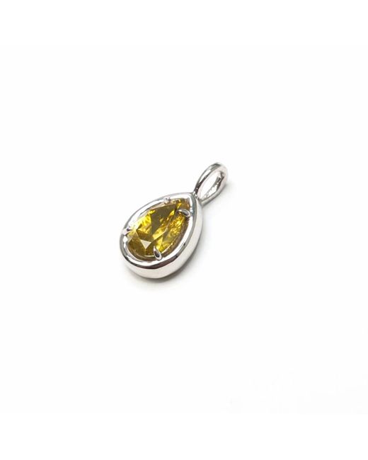 Rahul's Jewels Metallic 1.01 Carat Genuine Diamond Pear Shape Solstice Pendant