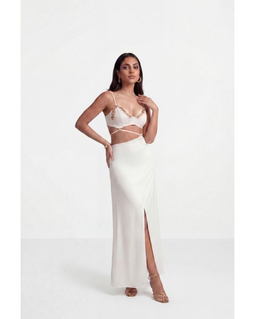 The Gt Atelier White Embroidered Summer Dress