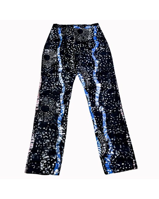 Chuks Collins Gray Oke Adire Pant for men