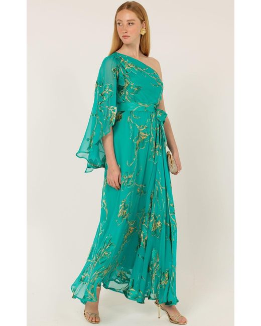 SACHA DRAKE Green Lorelei Maxi Dress