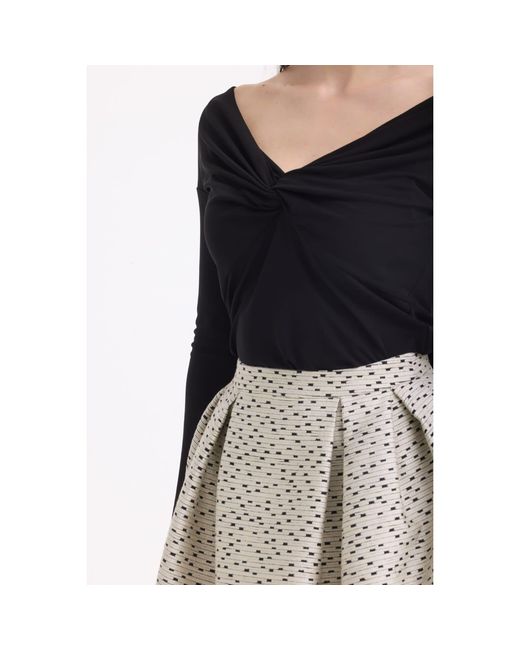 Georgette Black Noir Veil Top